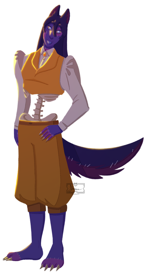 Livinia's official full-body reference image [Original character].