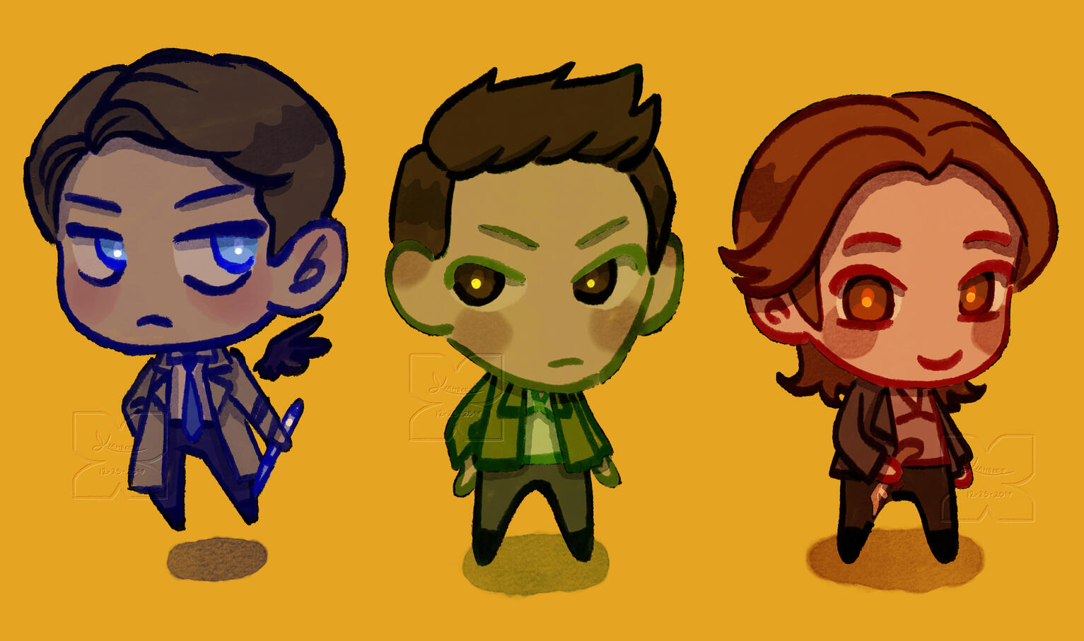 Team free will 1.0! [Supernatural; Sam, Dean, Castiel]