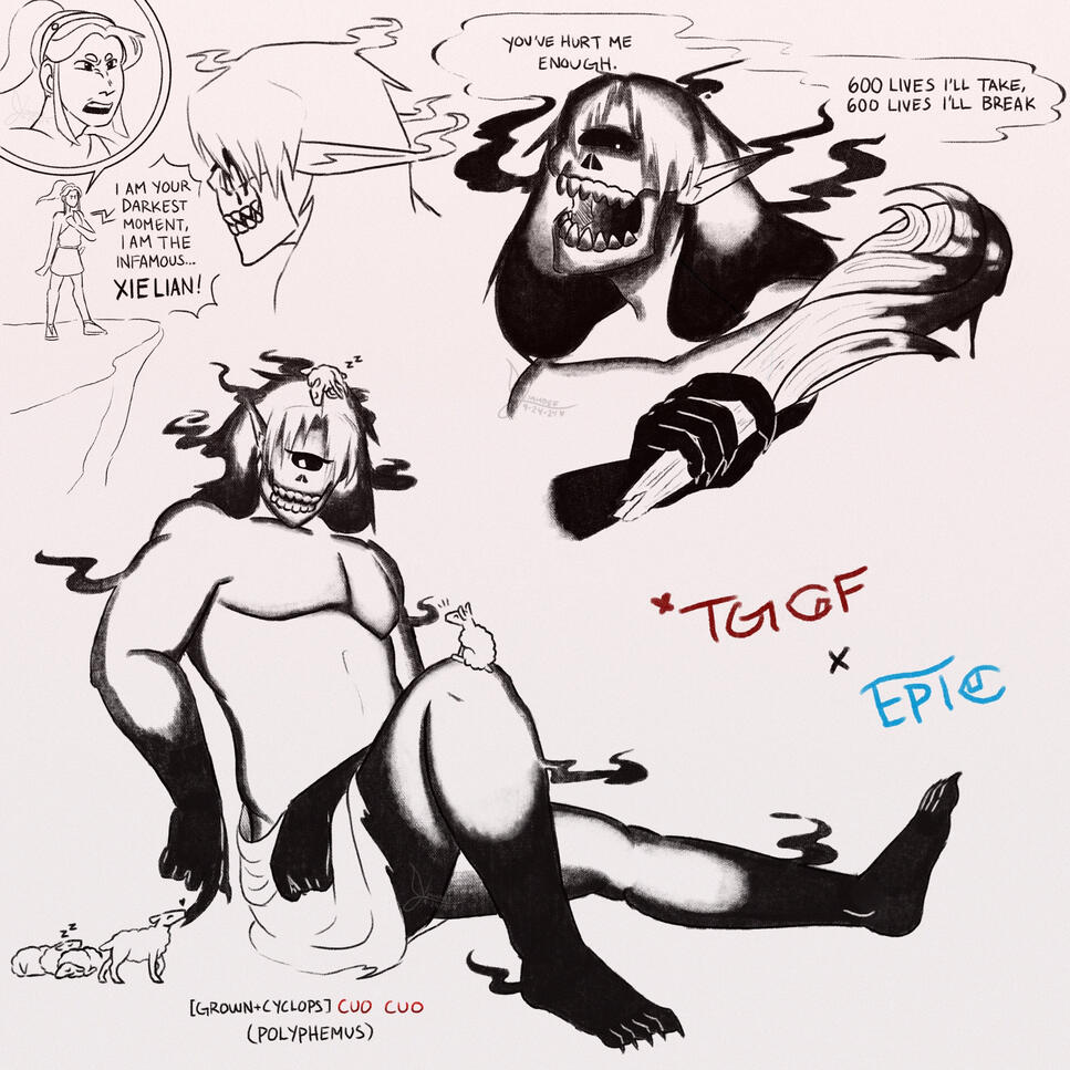 TGCF x Epic—Cuo Cuo as Polyphemus.